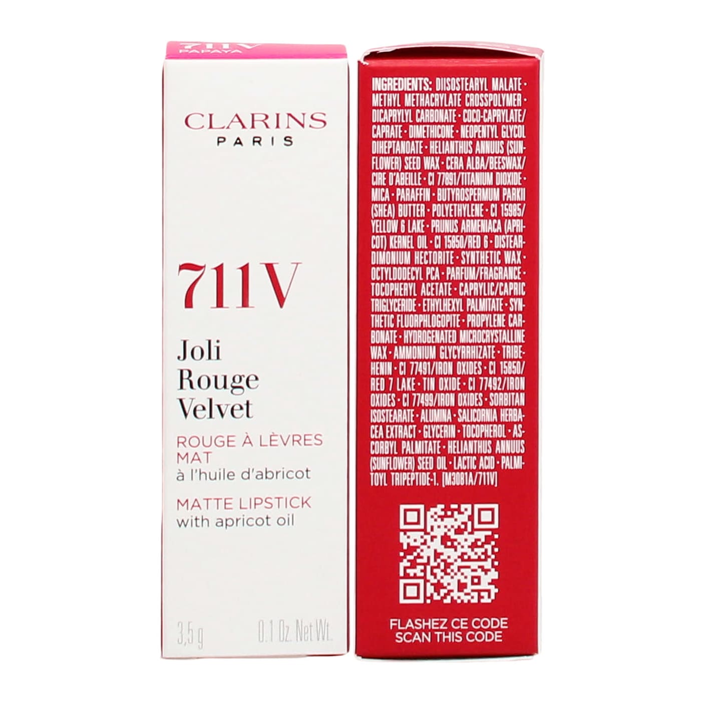 Clarins Joli Rouge Velvet Lipstick 711V Papaya