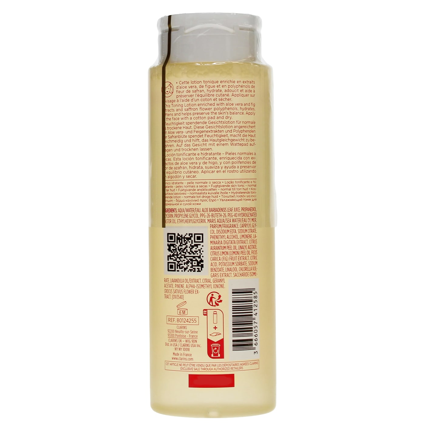 Clarins 200ml Toning Lotion Hydrating
