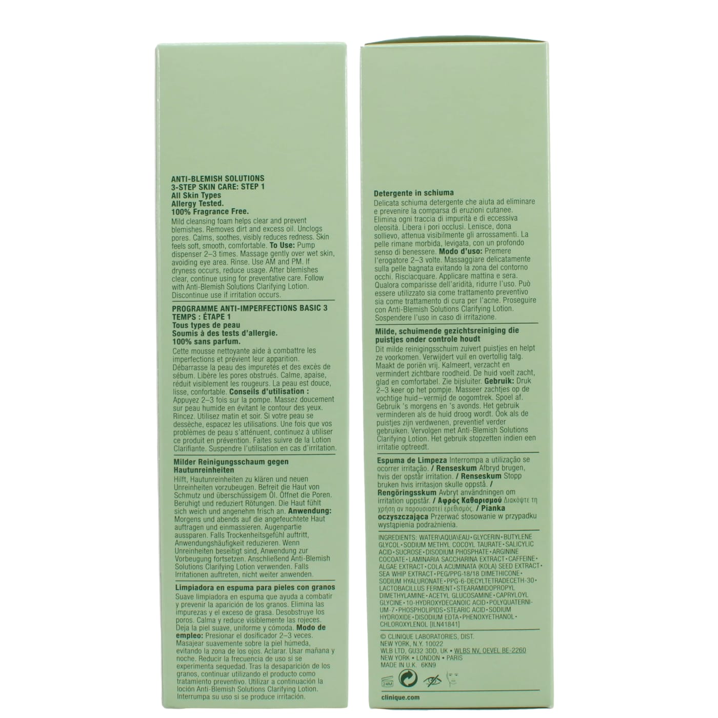 CLINIQUE 125ML ANTI-BLEMISH SOLUTIONS CLEANSING FOAM