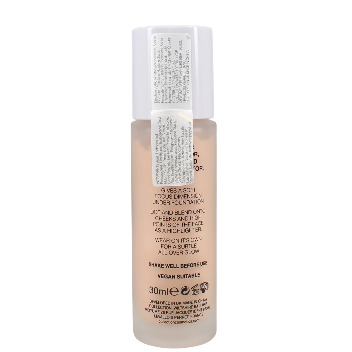 COLLECTION GORGEOUS GLOW FILTER FINISH PRIMER FAIR 001
