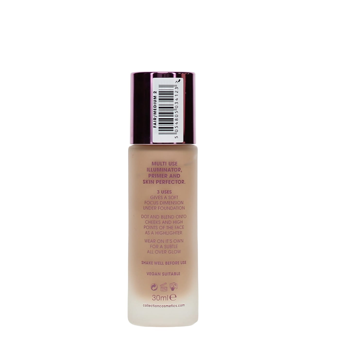 COLLECTION GORGEOUS GLOW FILTER FINISH PRIMER FAIR MEDIUM 002