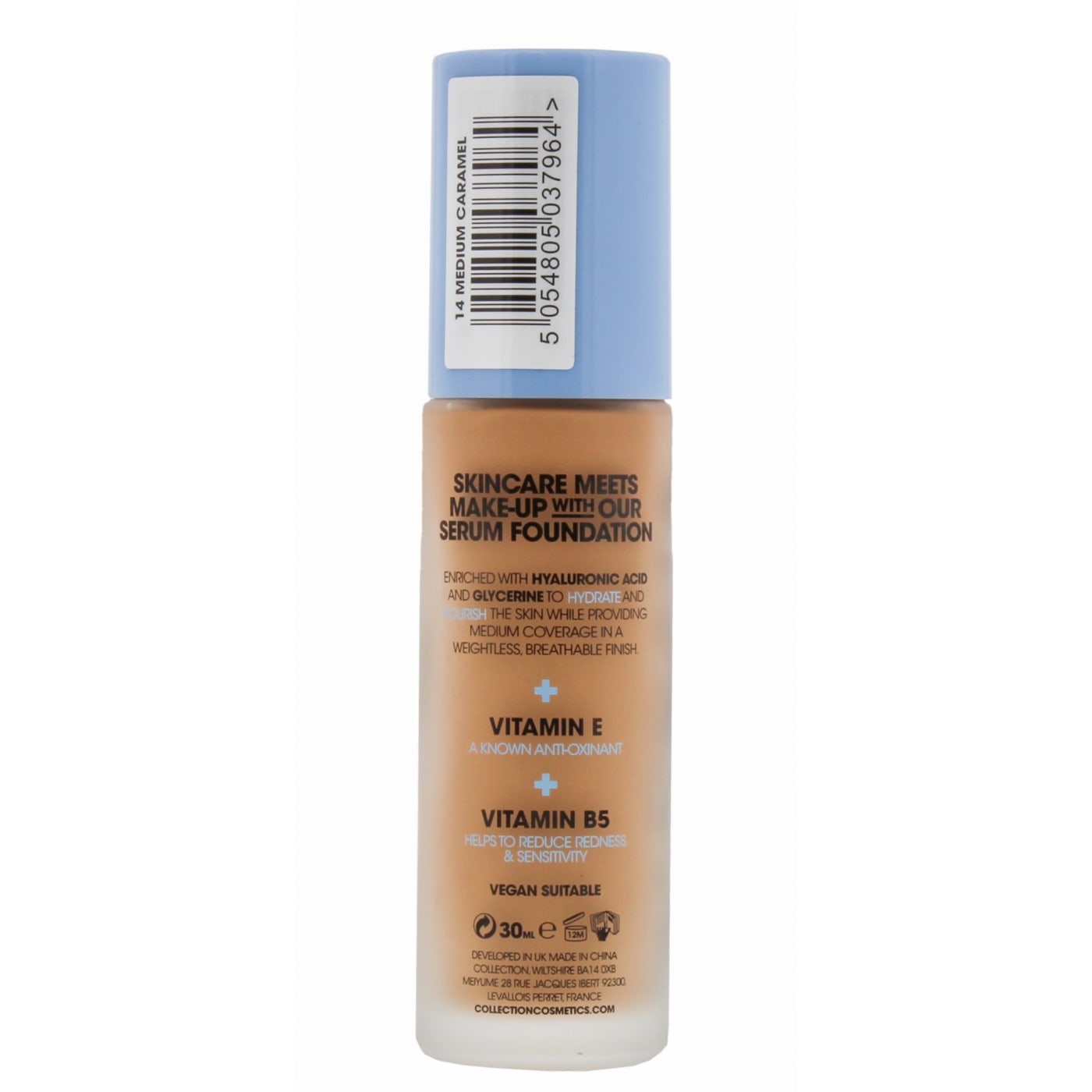 COLLECTION HYDRA SERUM 30ML FOUNDATION MEDIUM CARAMEL 14
