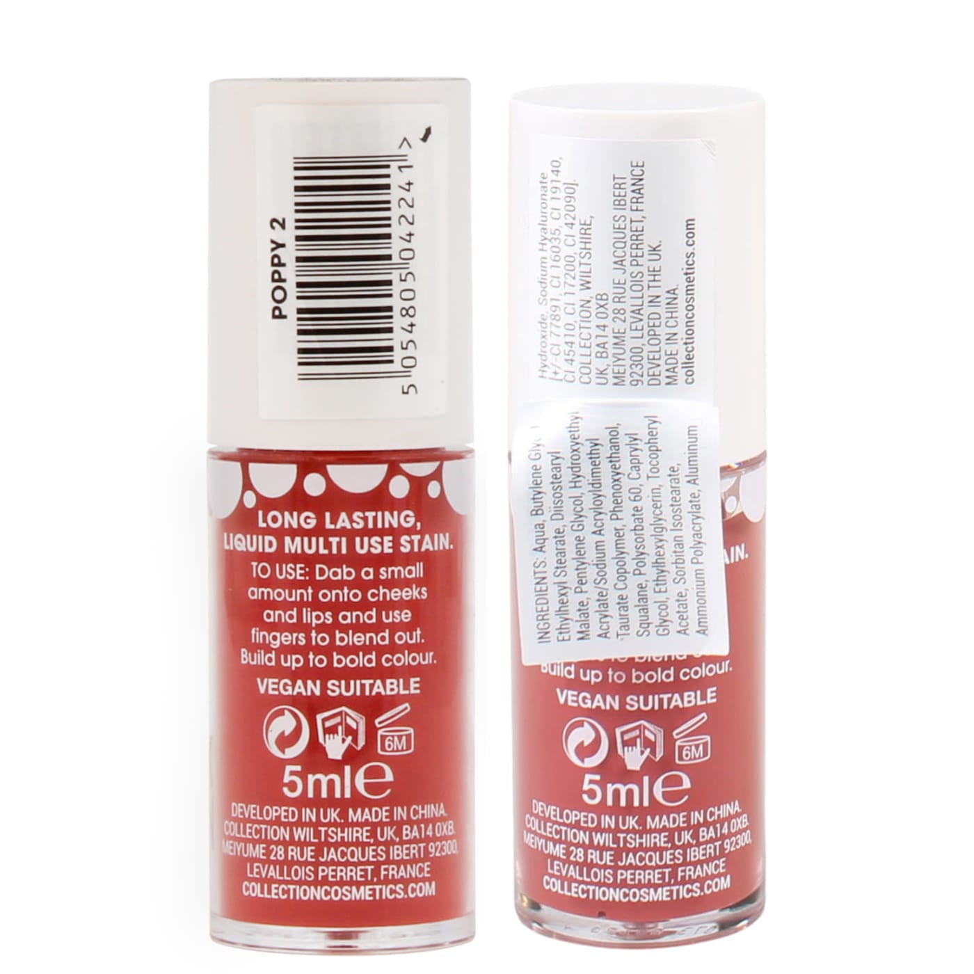 Collection Lip & Cheek Stain Poppy 3 Pack