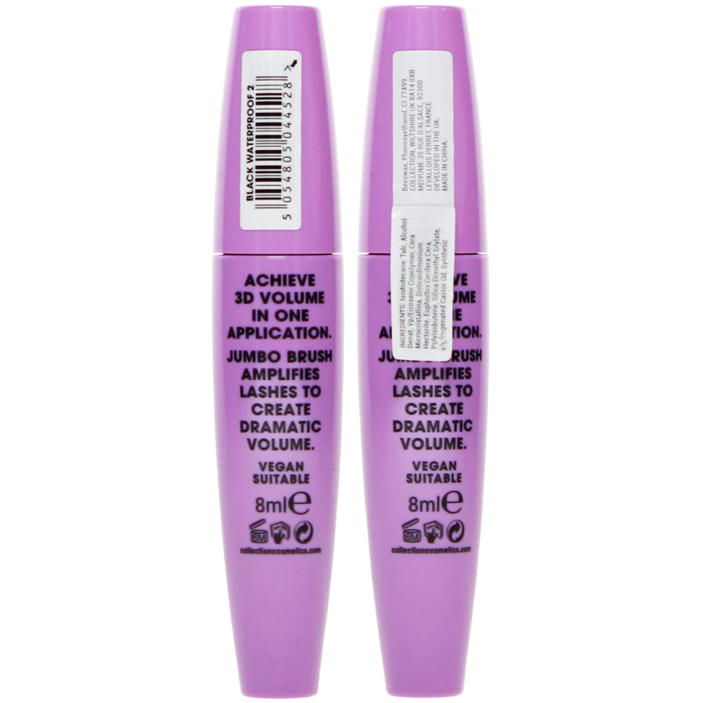 COLLECTION EYES ON ME VOLUME MASCARA BLACK WATERPROOF