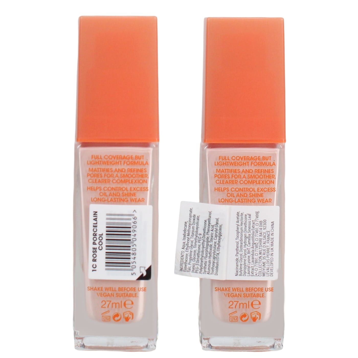 Collection Lasting Perfection Matte Foundation Rose Porcelain Cool 27ml 1C
