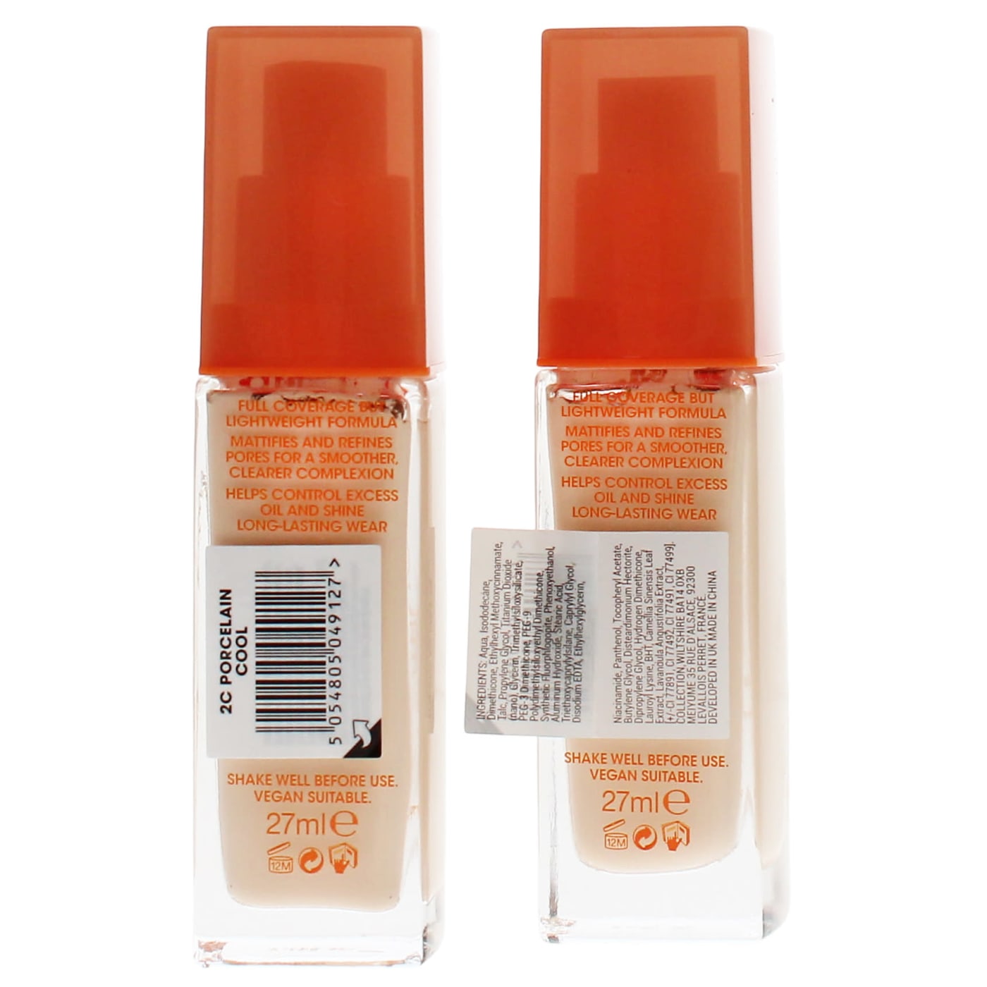 Collection Lasting Perfection Matte Foundation Porcelain Cool 2C 27ml