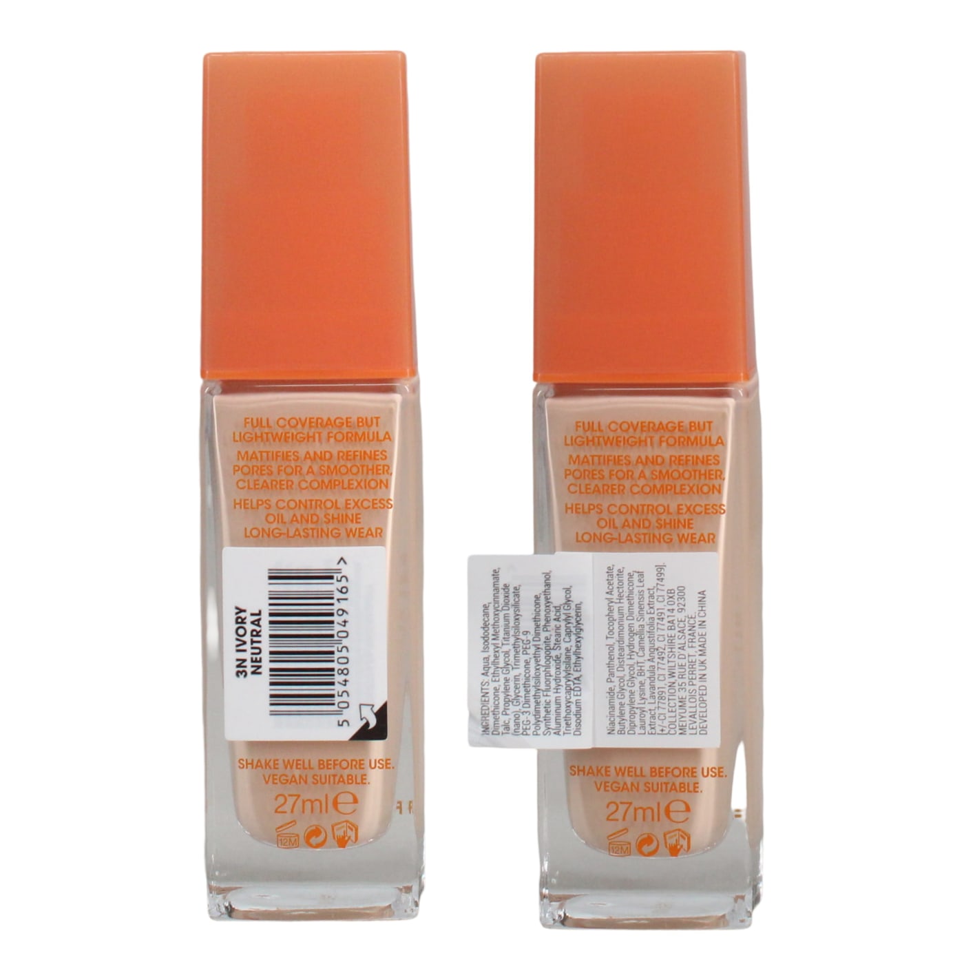 Collection Lasting Perfection Matte Foundation Ivory Neutral 27ml 3N