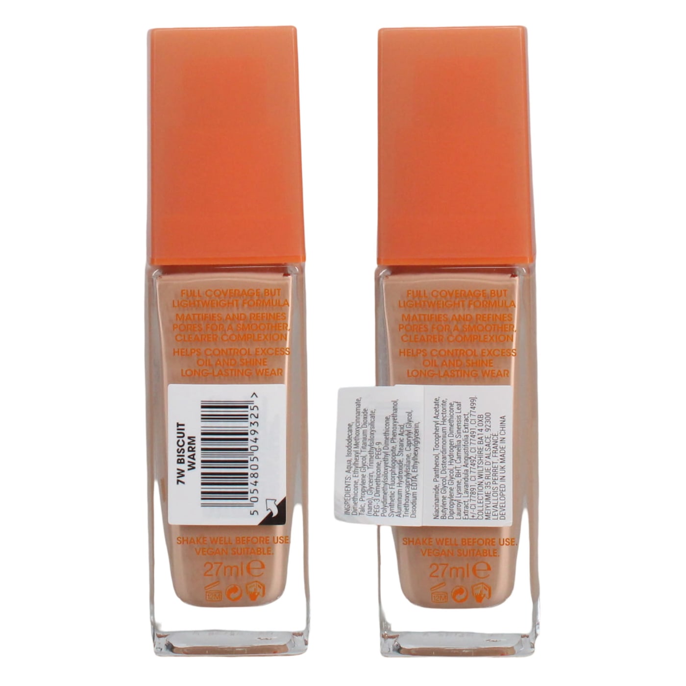 COLLECTION LASTING PERFECTION MATTE 27ML FOUNDATION 7W BISCUIT WARM