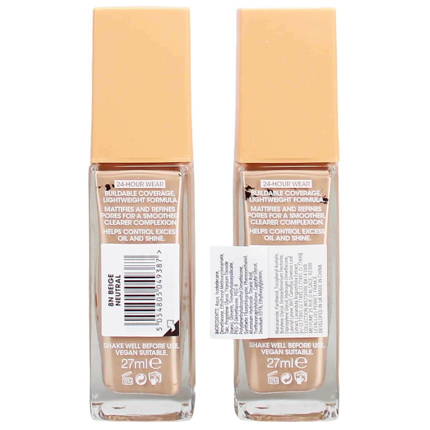 Collection Lasting Perfection Matte Foundation Beige Neutral 27ml 8N