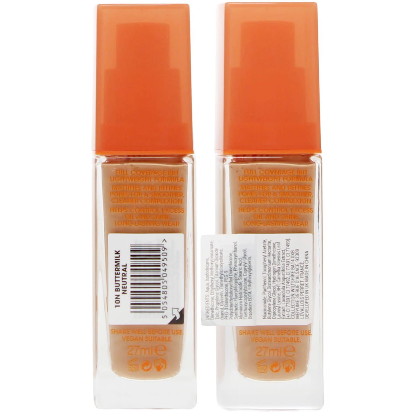 Collection Lasting Perfection Matte 27ml Foundation 10N Buttermilk Neutral