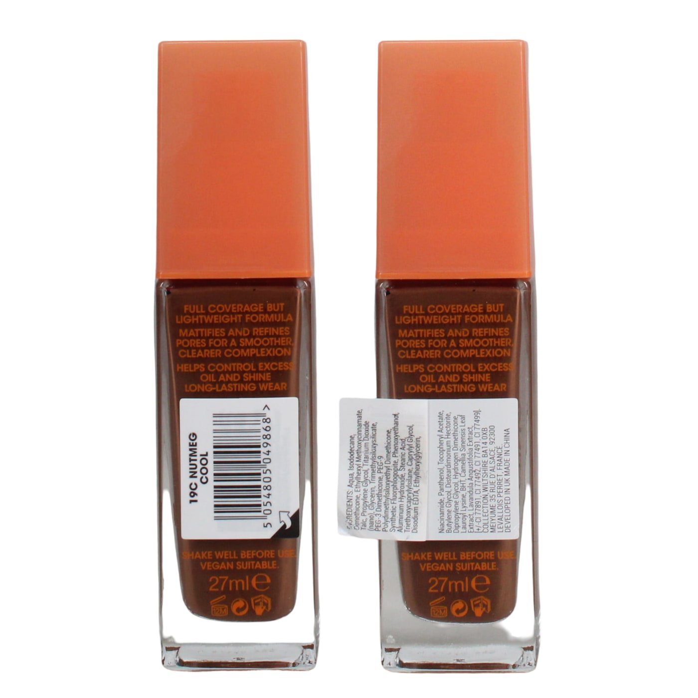 Collection Lasting Perfection Matte Foundation Nutmeg Cool 27ml 19C