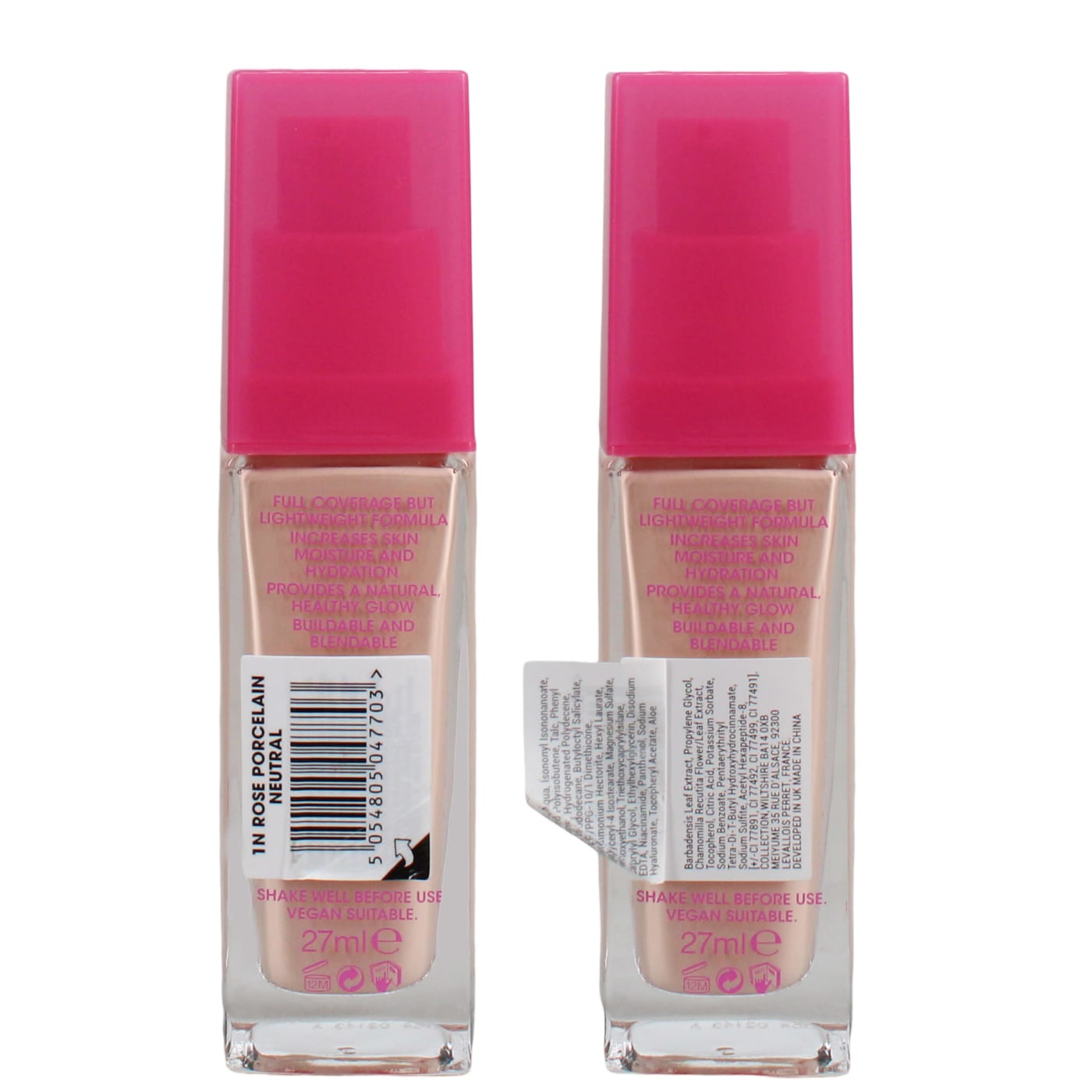 COLLECTION LASTING PERFECTION SATIN 27ML FOUNDATION 1N ROSE PORCELAIN NEUTRAL