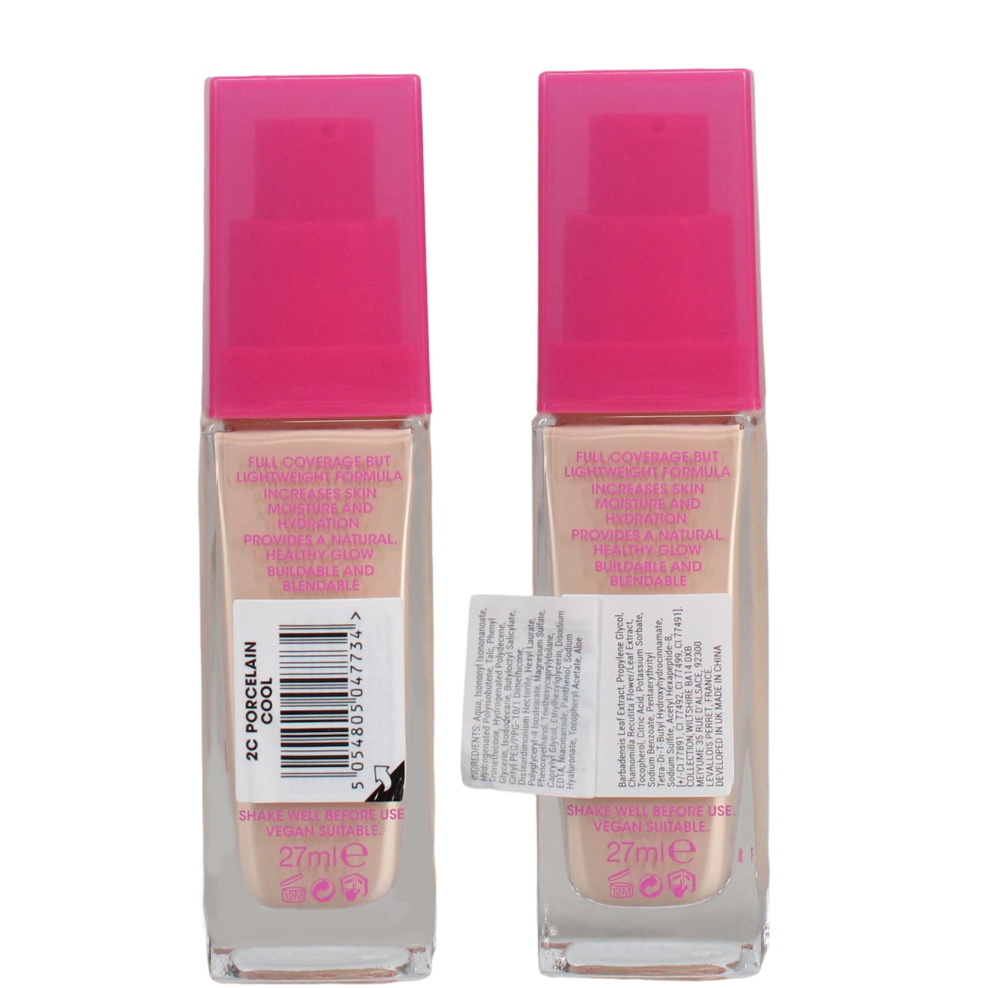 COLLECTION LASTING PERFECTION SATIN 27ML FOUNDATION 2C PORCELAIN COOL