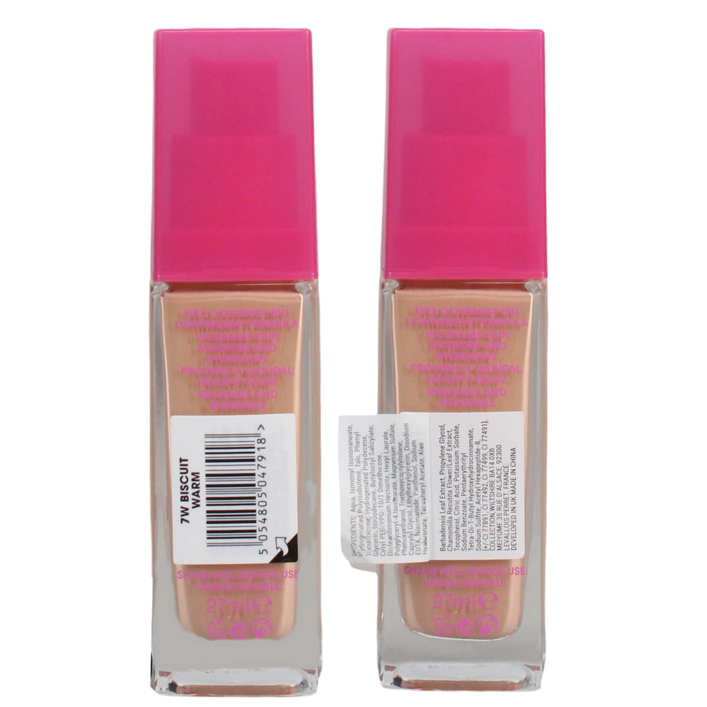 COLLECTION LASTING PERFECTION SATIN 27ML FOUNDATION 7W BISCUIT WARM