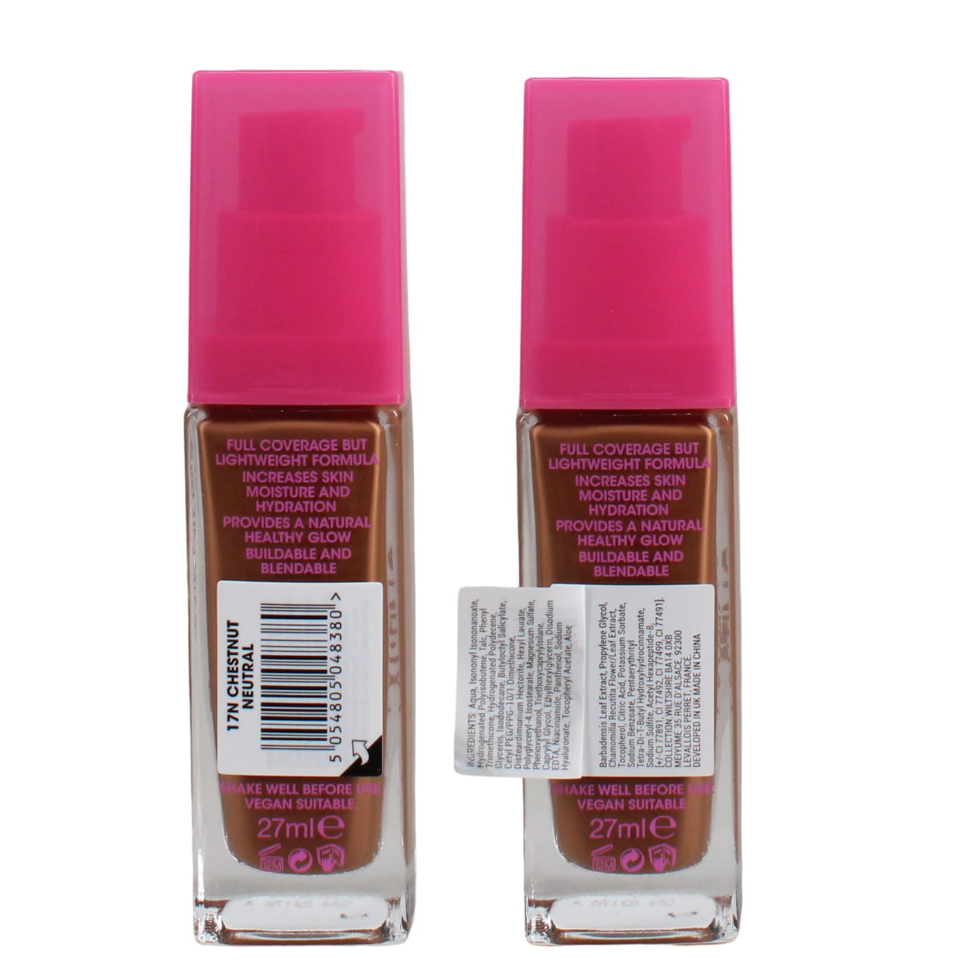COLLECTION LASTING PERFECTION SATIN 27ML FOUNDATION 17N CHESTNUT NEUTRAL