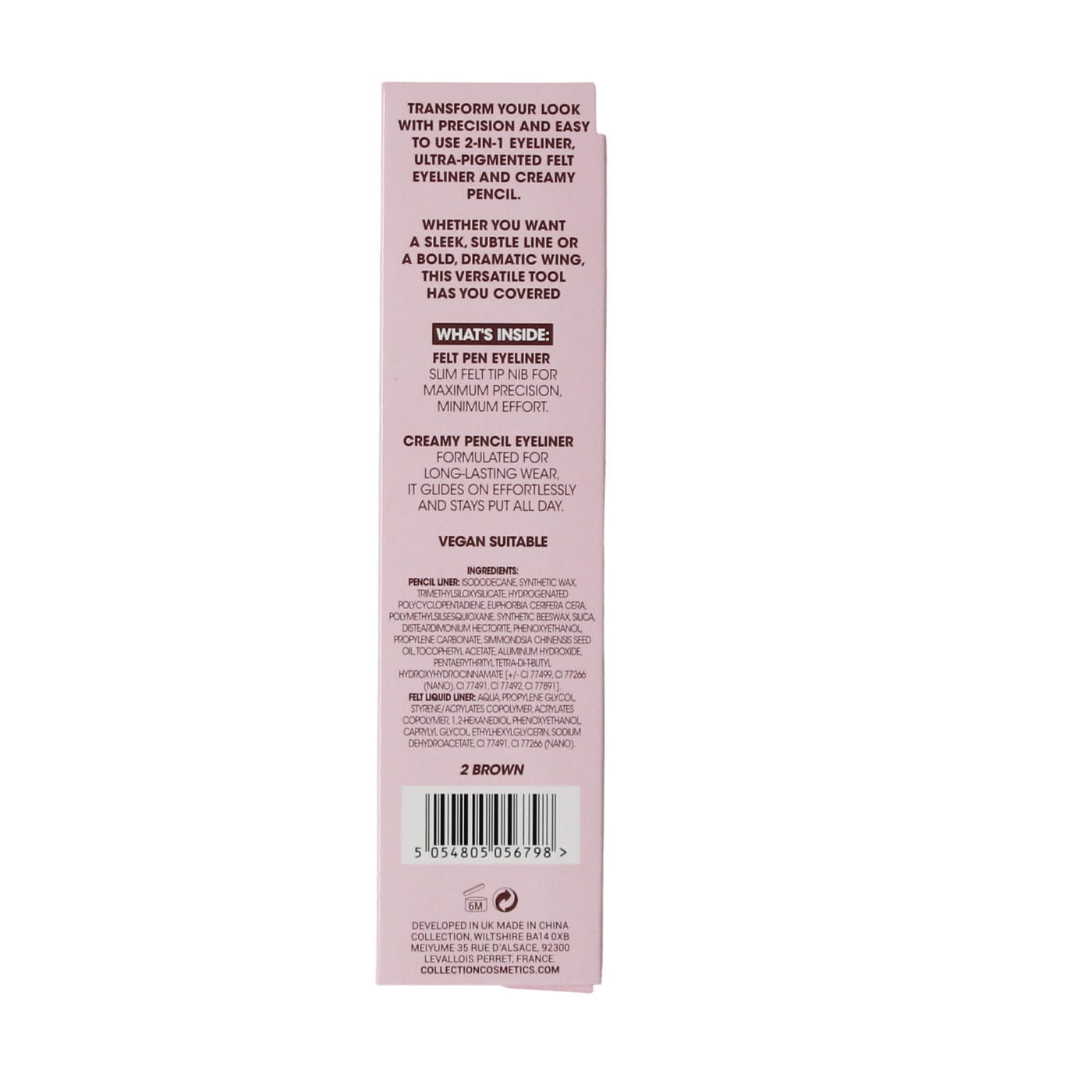 COLLECTION FAST STROKE IT'S A DUAL EYELINER BROWN