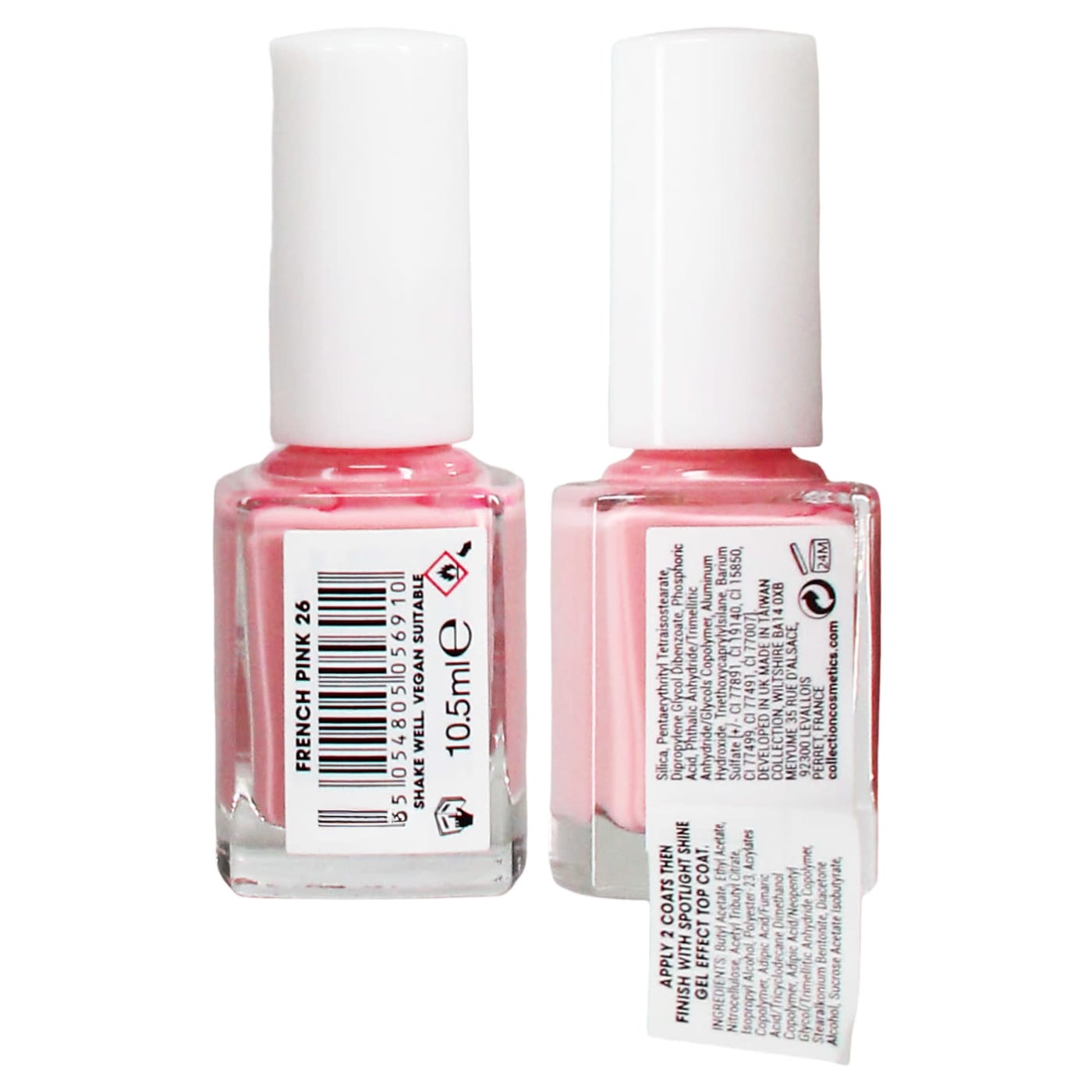 COLLECTION SPOTLIGHT SHINE GEL EFFECT 10.5ML NAIL POLISH FRENCH PINK 26