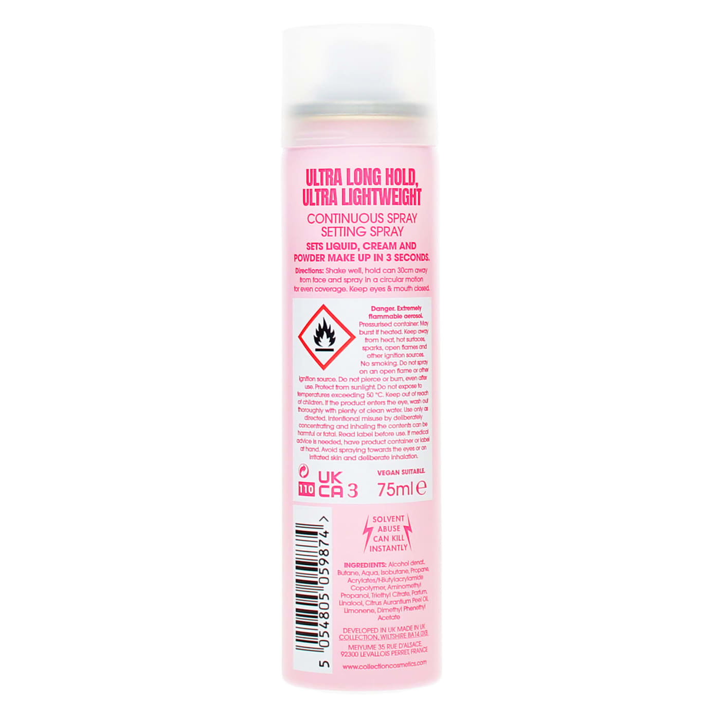 Collection 75ml Setting Spray Ultra Hold