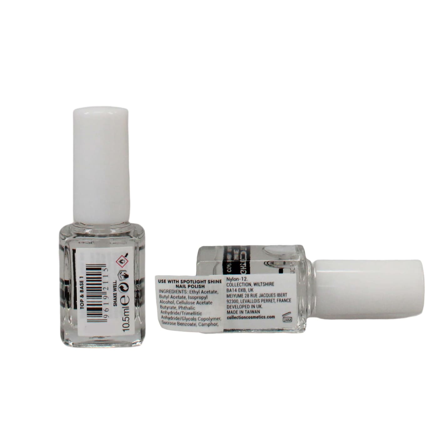 COLLECTION SPOTLIGHT SHINE 10.5ML NAIL POLISH TOP & BASE COAT