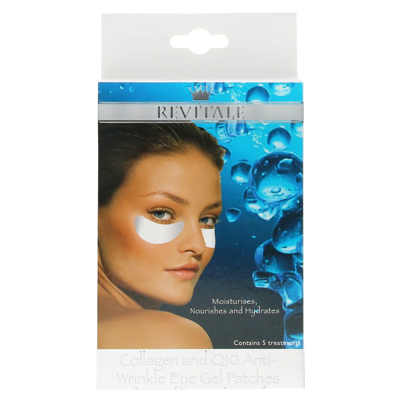 REVITALE COLLAGEN & Q10 ANTI WRINKLE EYE GEL PATCHES 5'S PAIRS 02/27