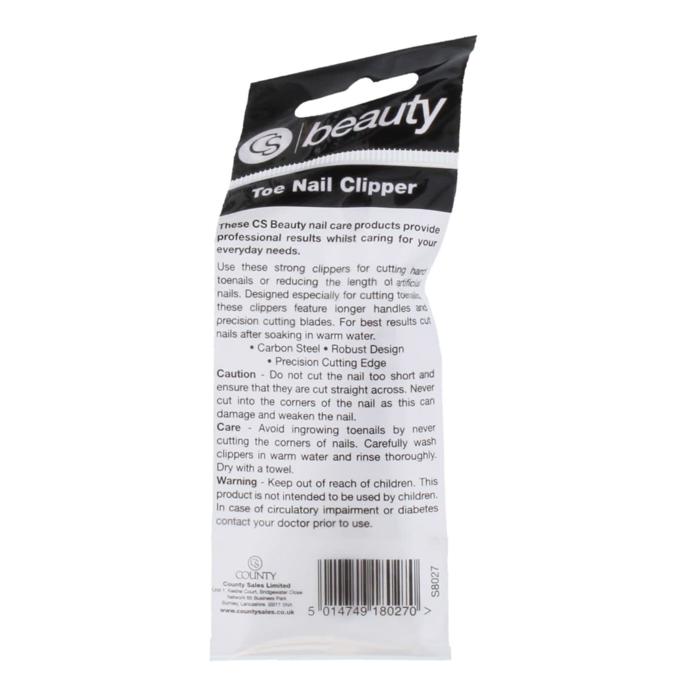 CS BEAUTY TOE NAIL CLIPPER