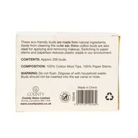 BIODEGRADABLE COTTON BUDS 200PC