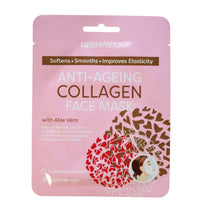 DERMA V10 ANTI AGEING COLLAGEN FACE MASK WITH ALOE VERA