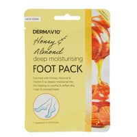 DERMA V10 MOIST FOOT PACK HONEY