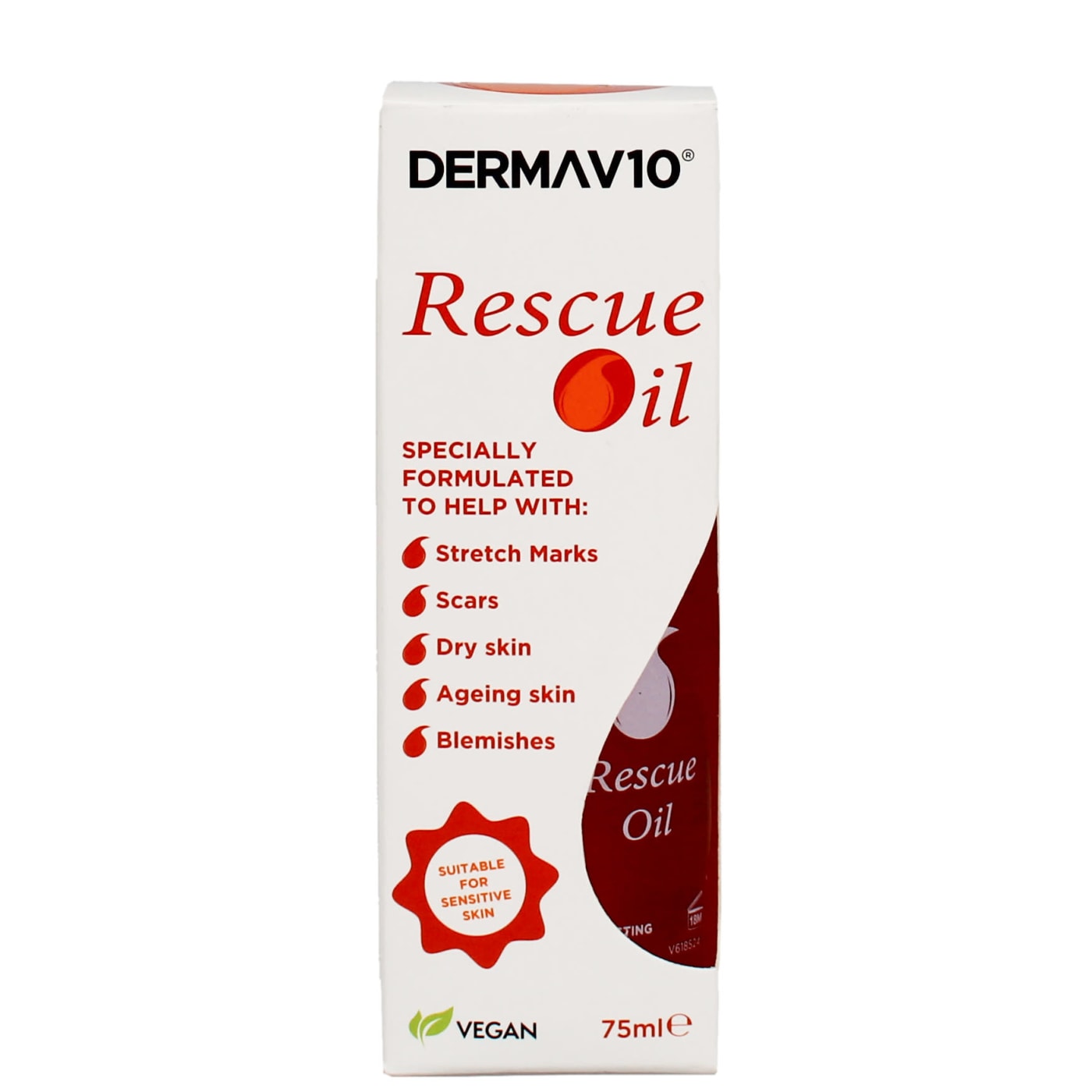 Derma V10 75ml Rescue Oil