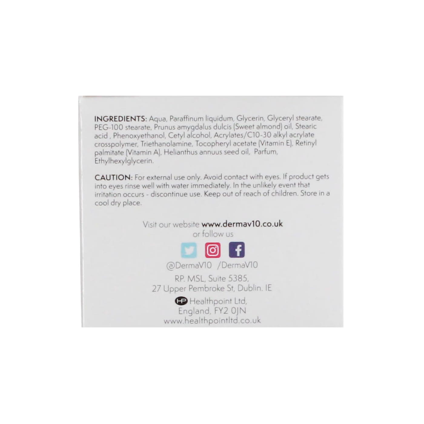 DERMA V10 50ML DAY&NIGHT CRM ANTI AGEING