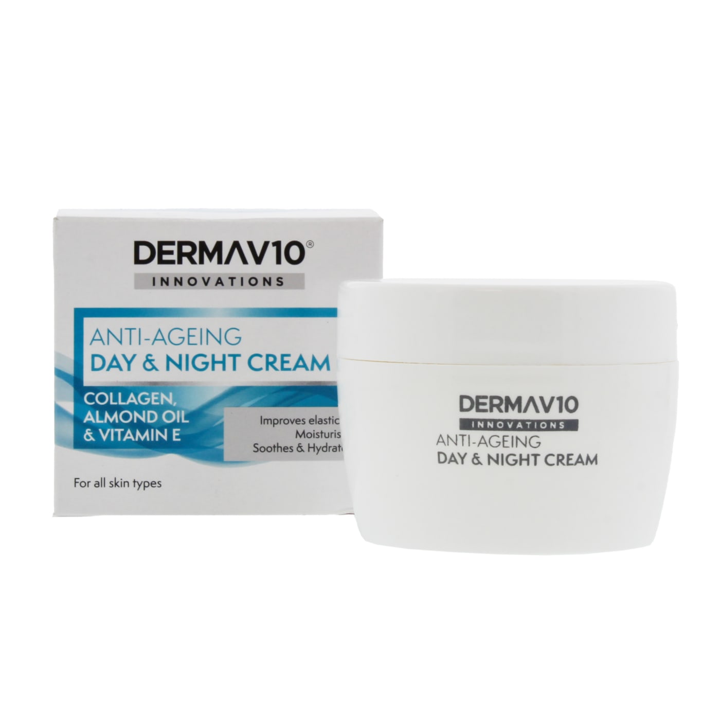 Derma V10 Innovations 50ml Day & Night Cream Anti Ageing