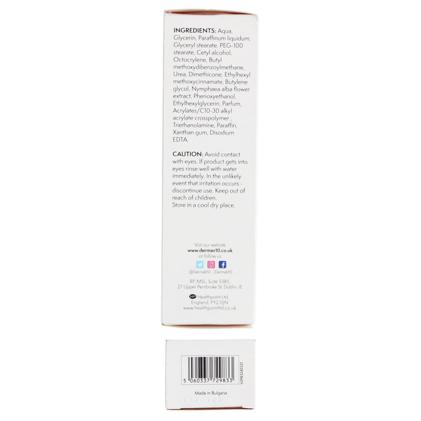 Derma V10 Innovations 50ml Day Cream Hydrating SPF 15