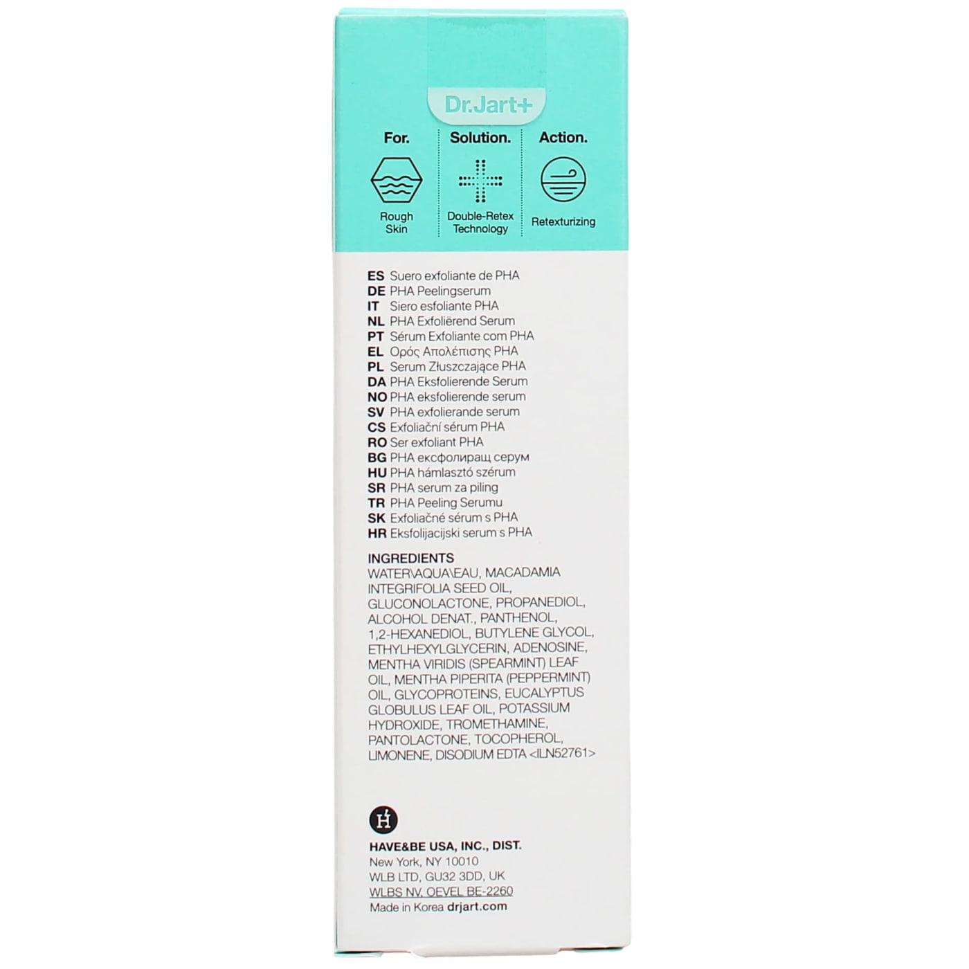 Dr.Jart+ Pore Remedy 30ml Serum Pha Exfoliating