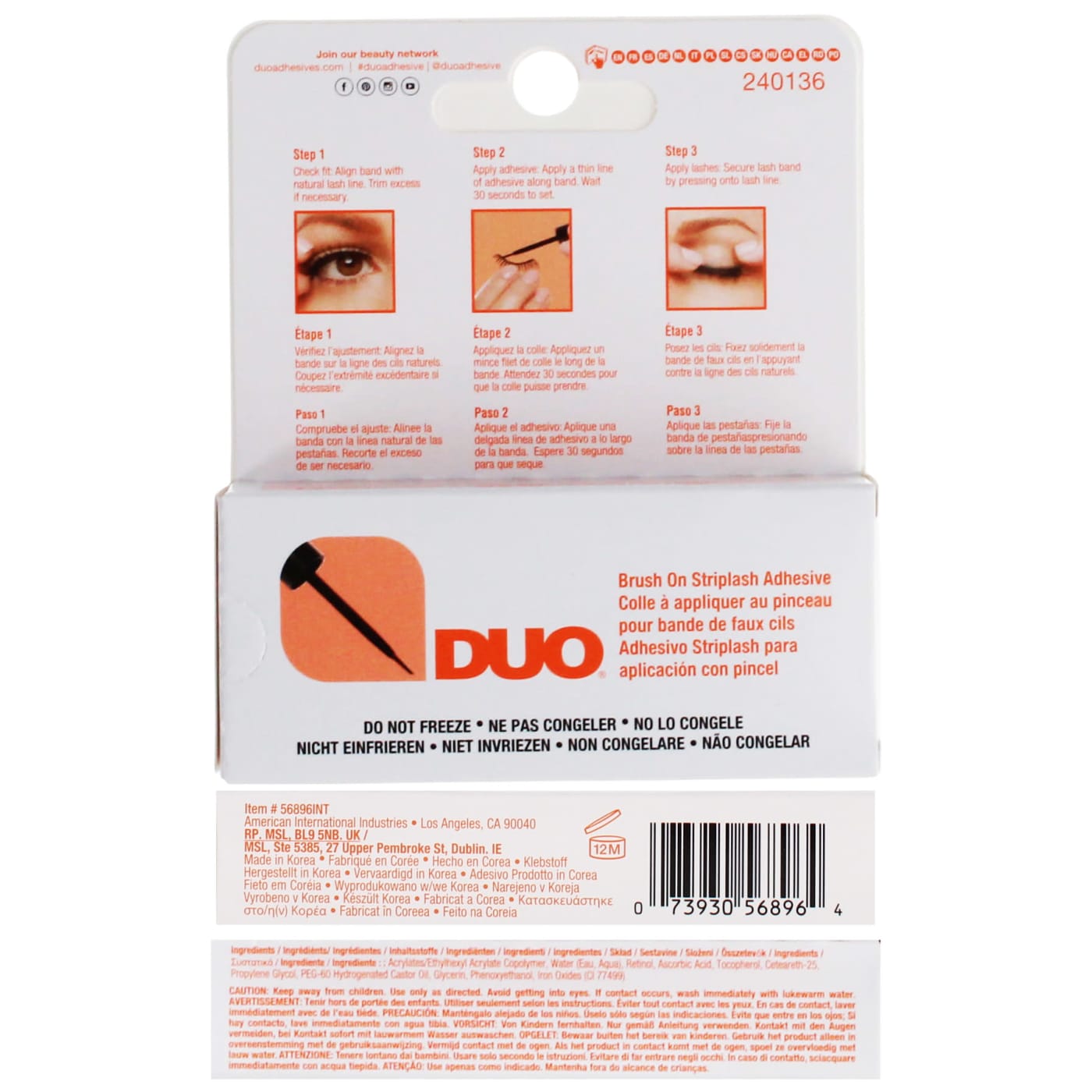 DUO 5G BRUSH ON STRIPLASH ADHESIVE DARK