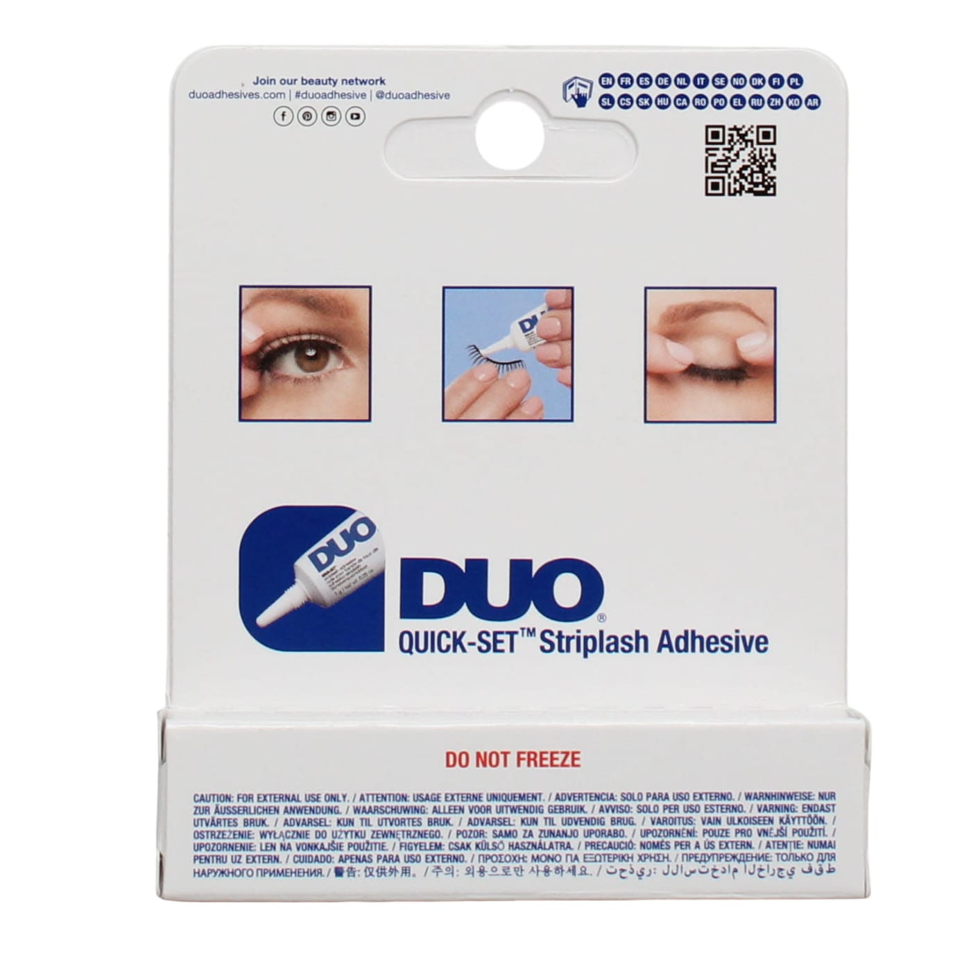 DUO 7G STRIPLASH ADHESIVE WHITE/CLEAR