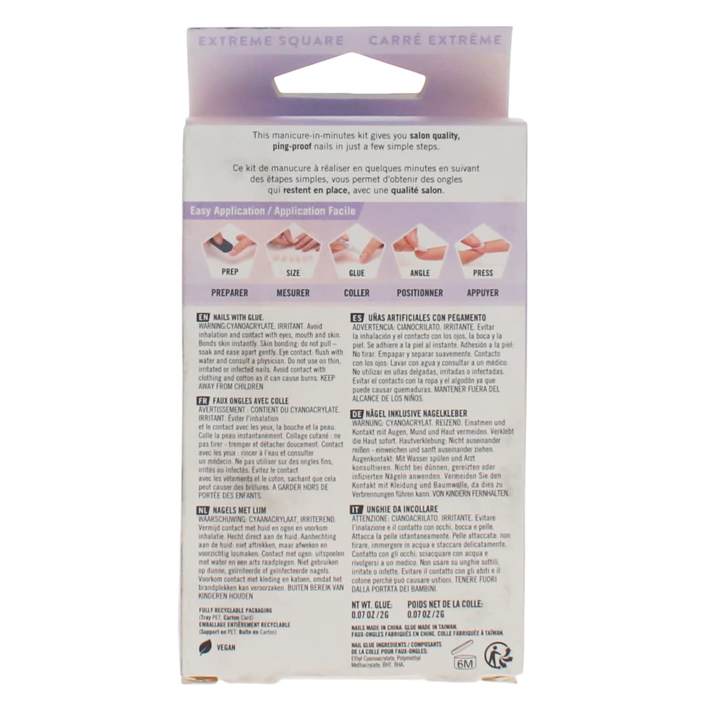 ELEGANT TOUCH NAIL ICONS FALSE NAILS DANGEROUS WOMAN