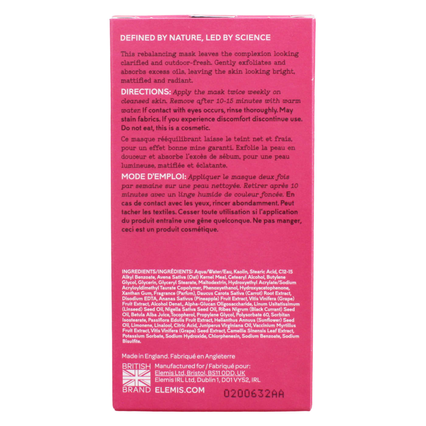 ELEMIS 75ML FACE MASK SUPERFOOD BERRY BOOST PURIFYING