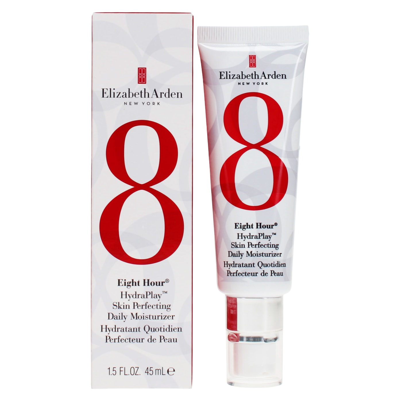 ELIZABETH ARDEN EIGHT HOUR 45ML DAILY MOISTURISER HYDRAPLAY SKIN PERFECTING