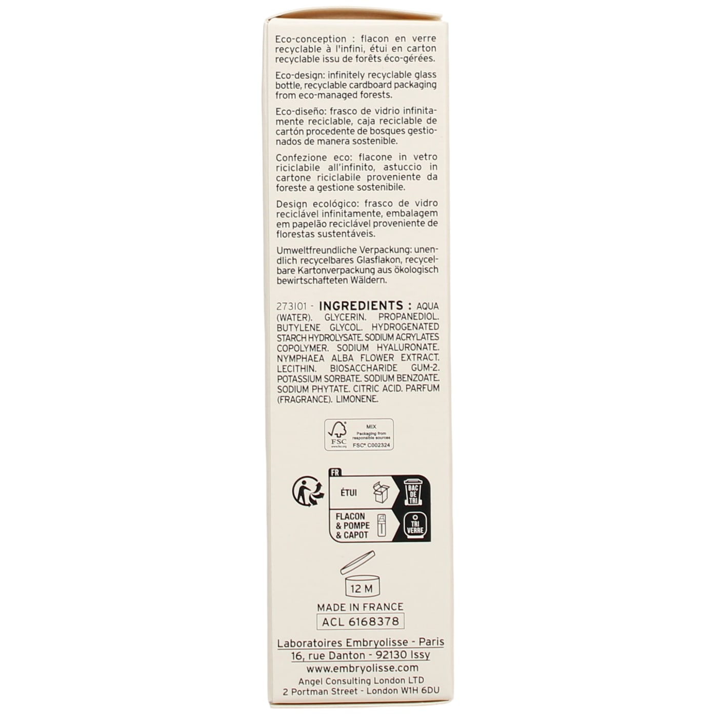 Embryolisse Laboratories 30ml Hydra Serum