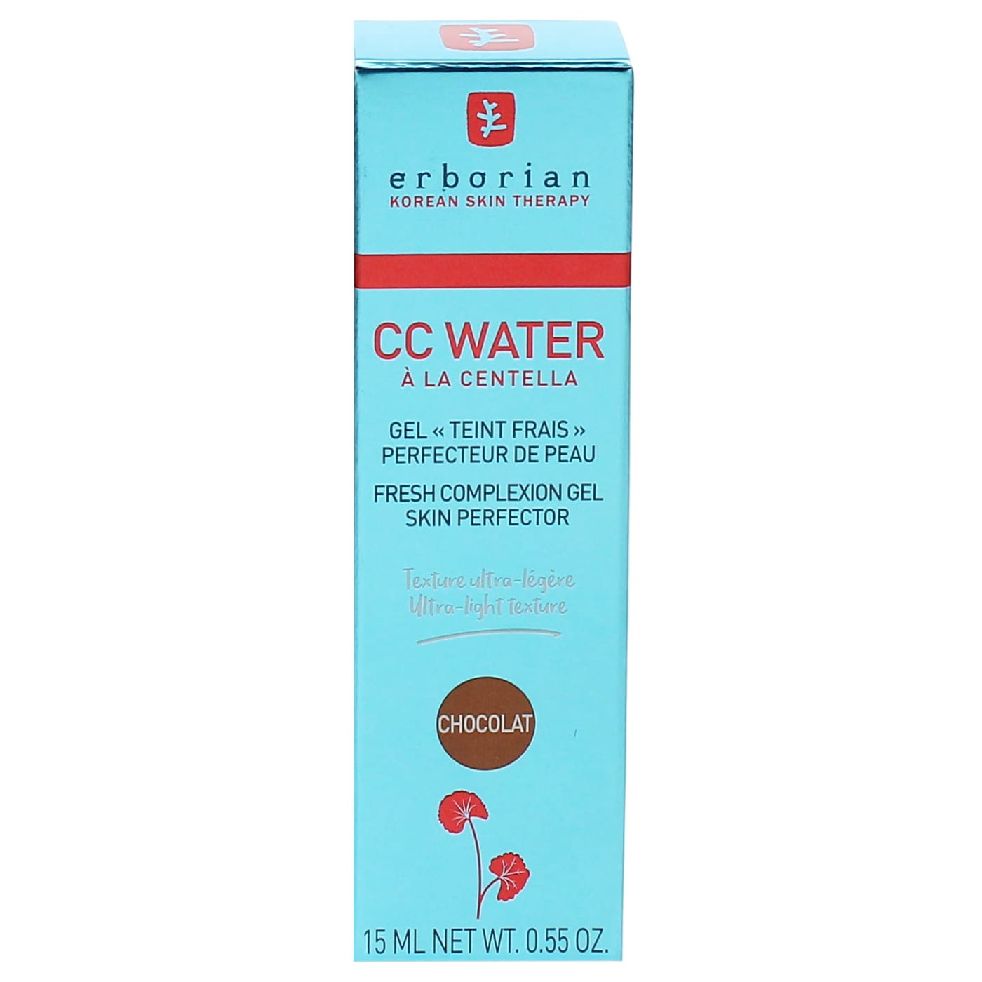 Erborian 15ml Cc Crème Fresh Complexion Aqua Gel Chocolat