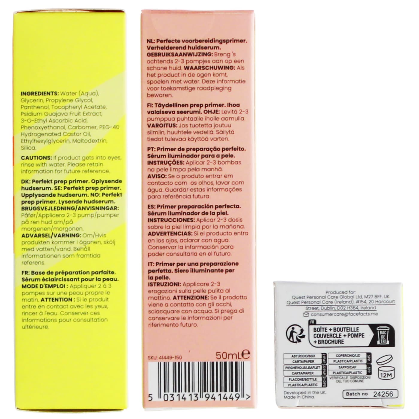 Face Facts 50ml Perfect Prep Primer With Vitamin C & Guava Fruit Extract
