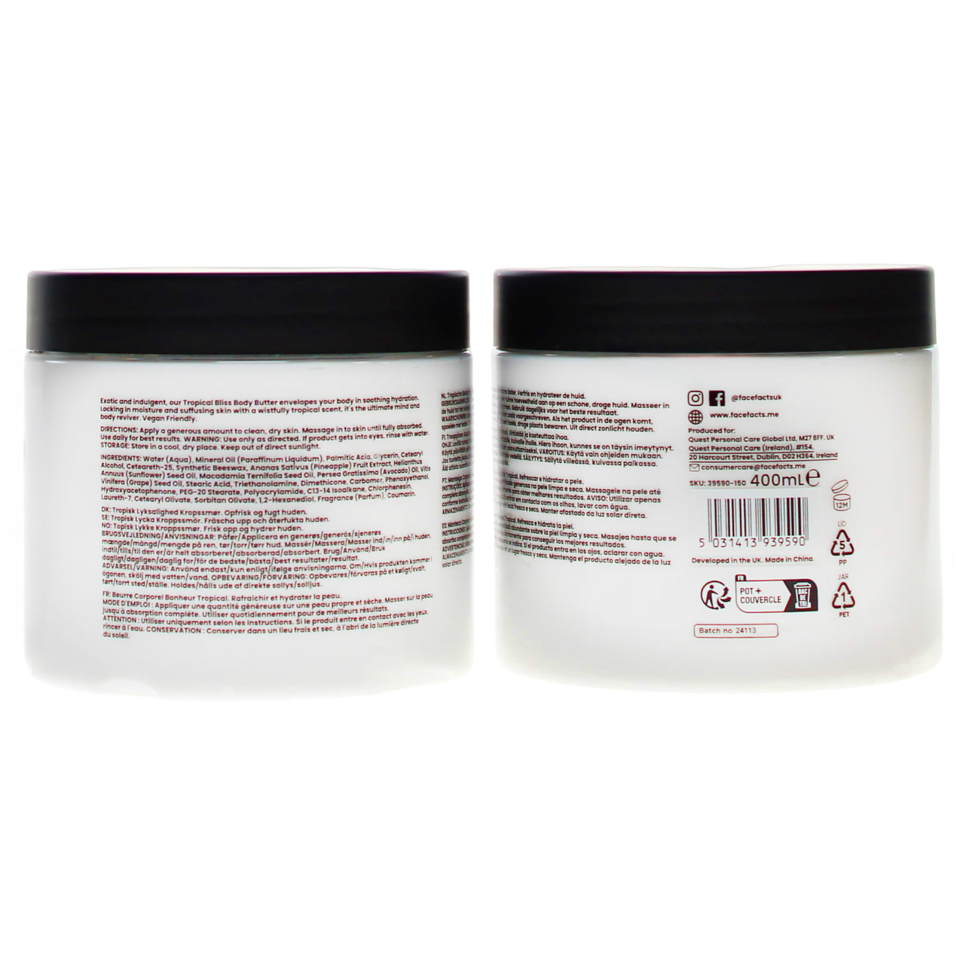 F.FACTS 400ML B/BUTTER TROPICAL