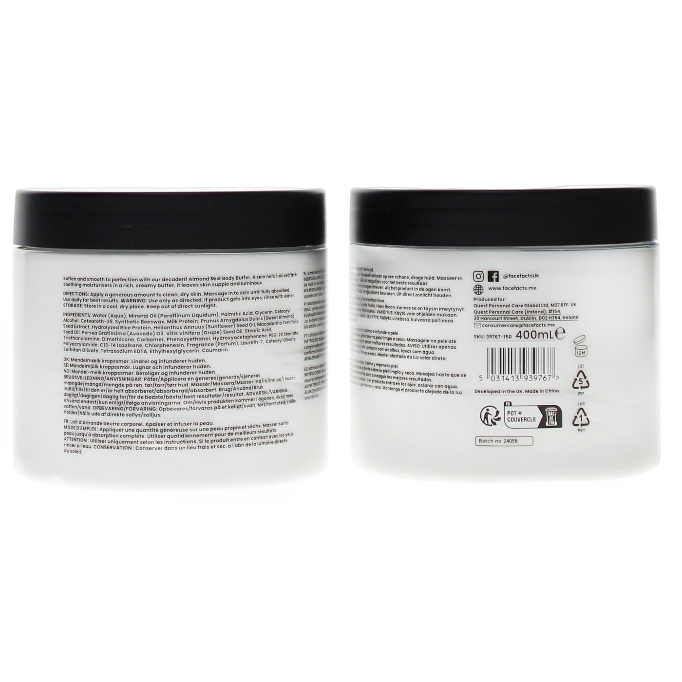 F.FACTS 400ML B/BUTTER ALMOND