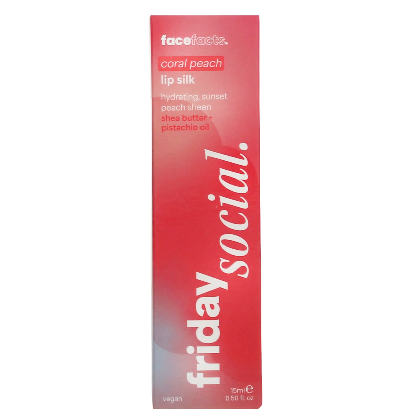 Face Facts 15ml Lip Silk Coral Peach