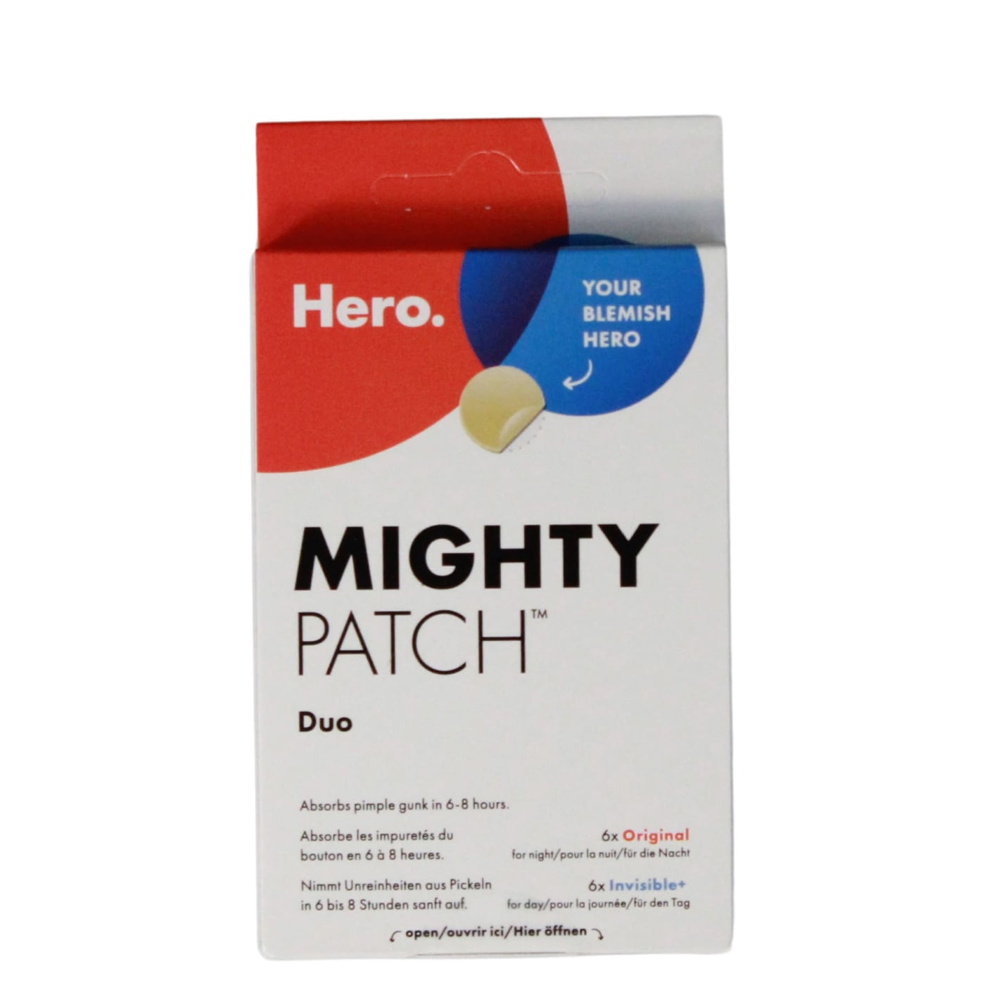 HERO MIGHTY PATCH DUO (6X ORIGINAL,6X INVISIBLE+) 12PK