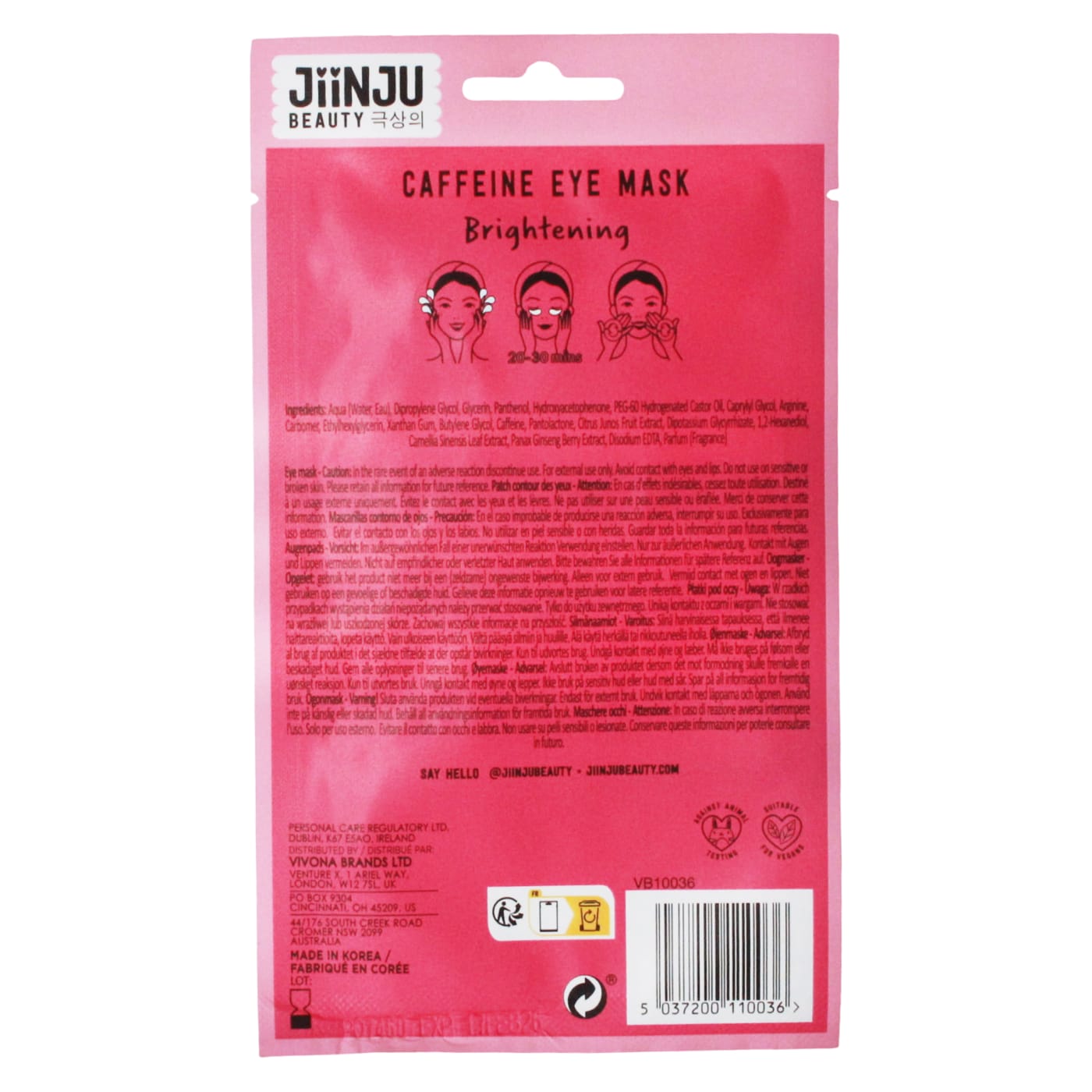 Jiinju 2x1.5ml Under Eye Mask