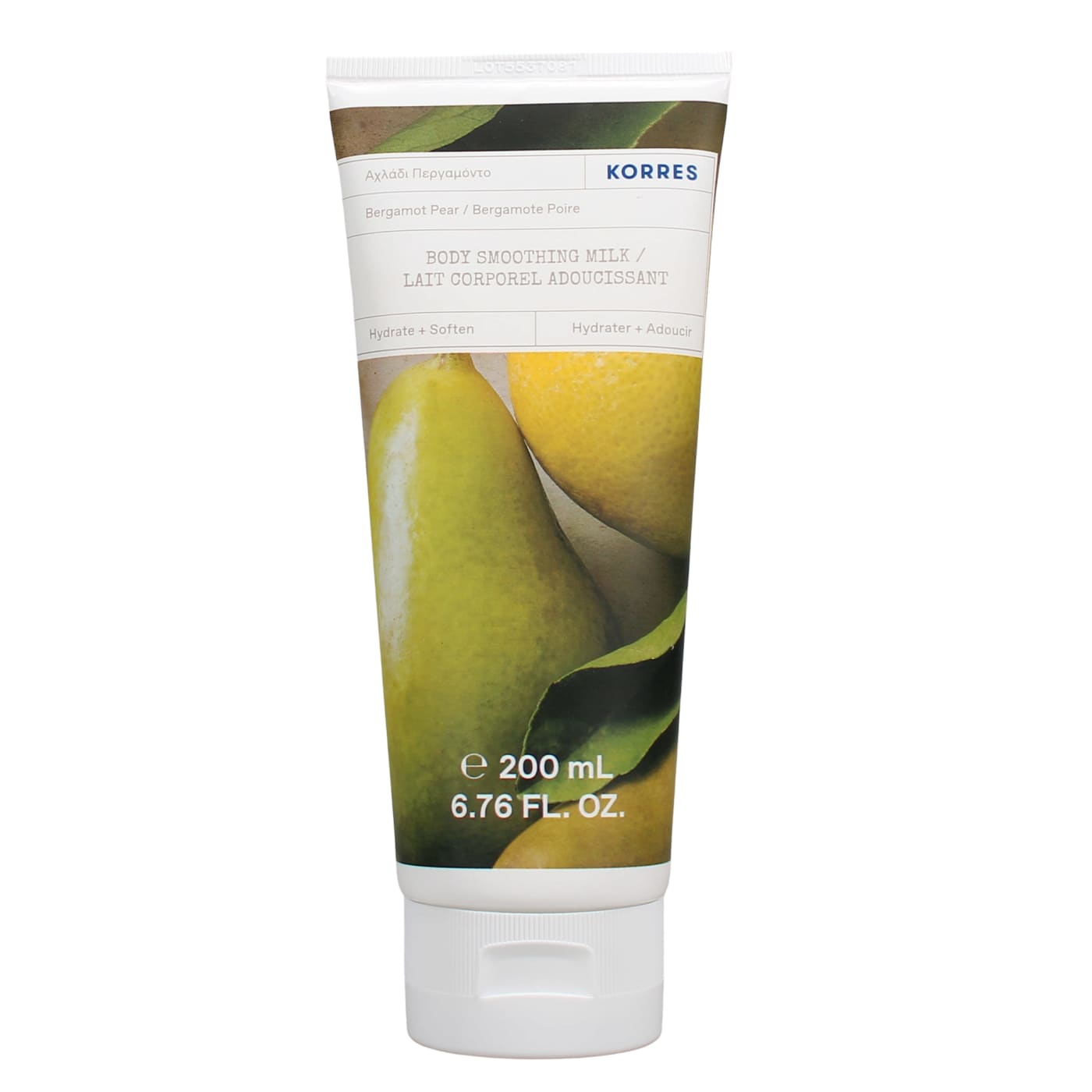 Korres 200ml Body Smoothing Milk Bergamot Pear