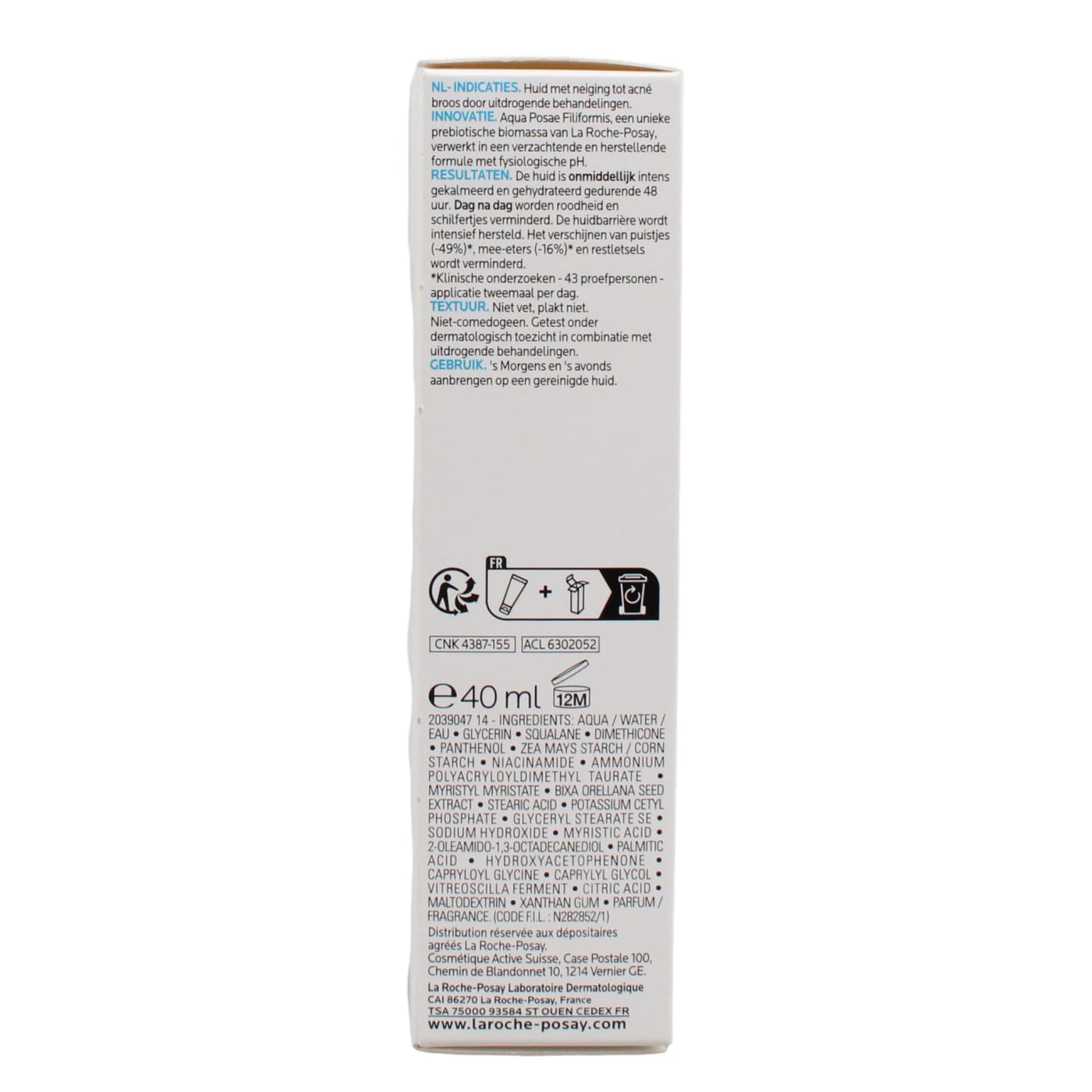 LA ROCHE POSAY 40ML MOISTURISER EFFACLAR H ISO-BIOME