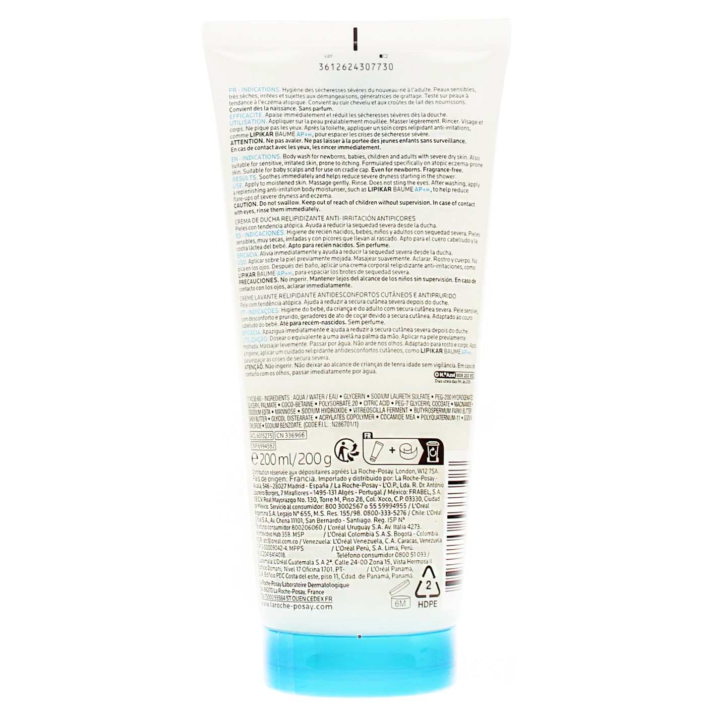 LA ROCHE POSAY 200ML LIPIKAR SYNDET AP+