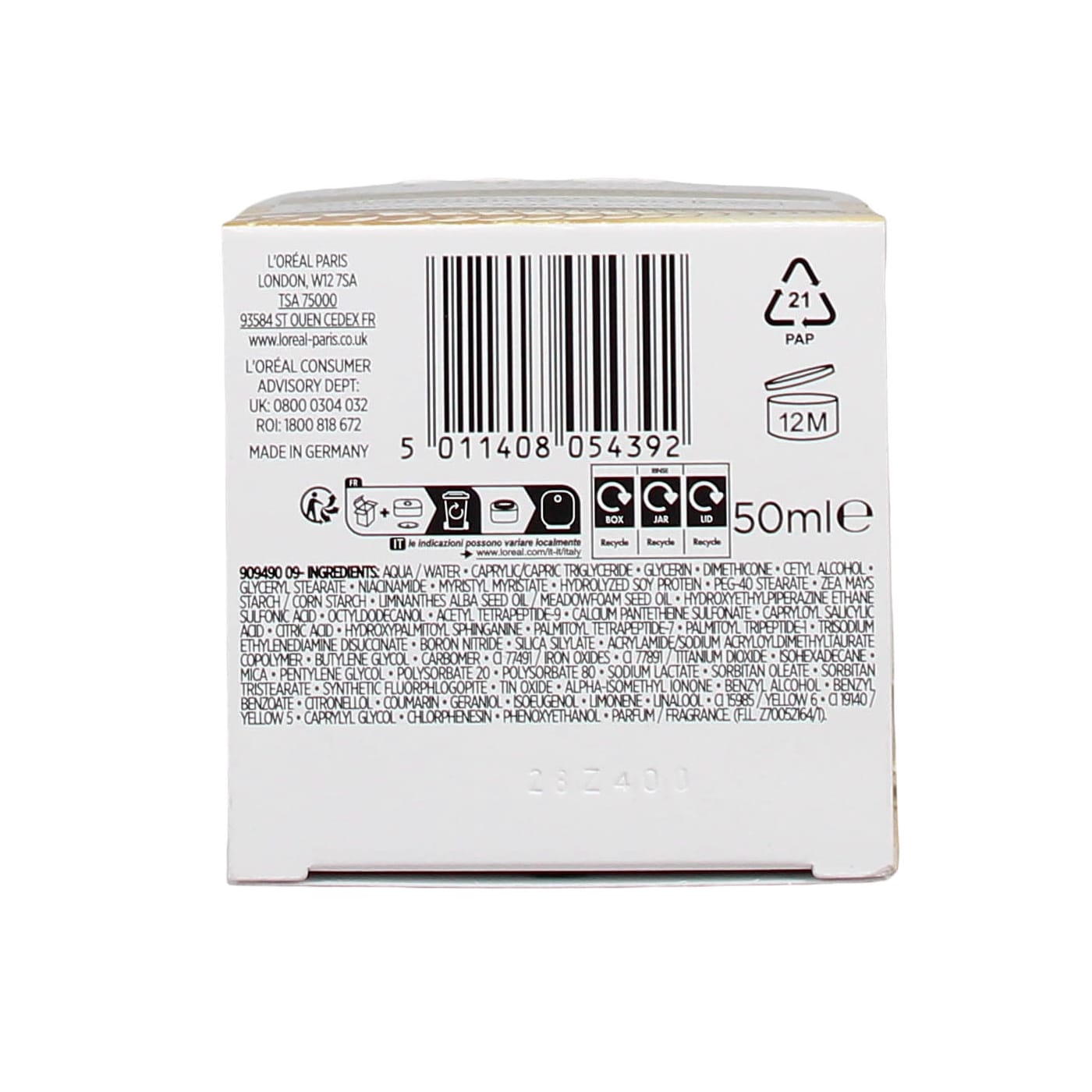 L'OREAL AGE PERFECT 50ML DAY CREAM ANTI-SAGGING